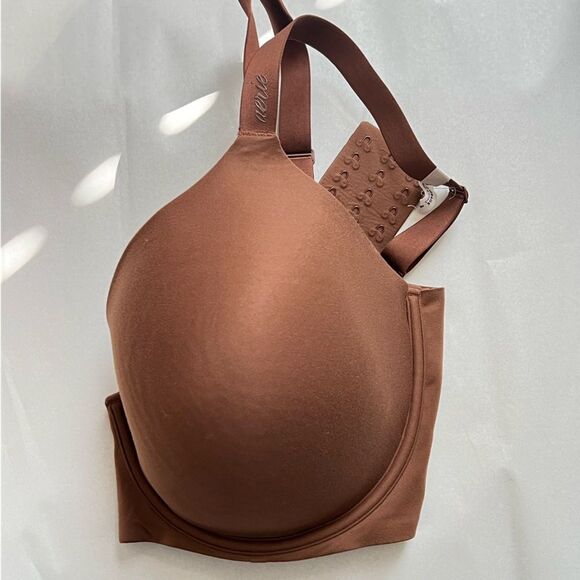 Aerie Brown SMOOTHEZ Pull On Push Up Bra Size 40DD - Picture 4 of 5